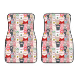 Pig Pattern Print Design 02 Front Car Mats