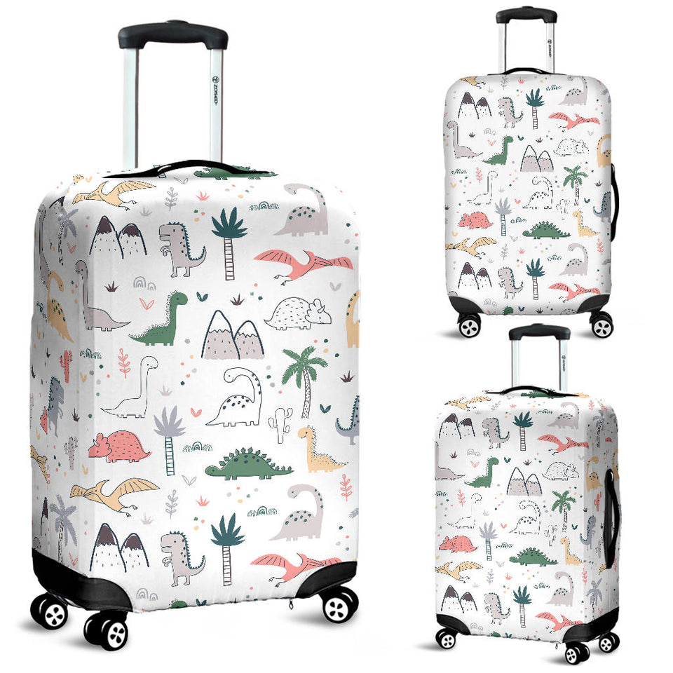 Cute Cartoon Dinosaurs Tree Pattern Luggage Covers