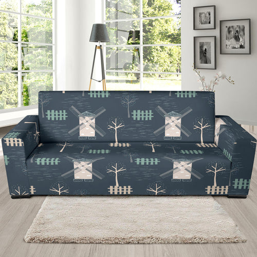 Windmill Tree Pattern Sofa Slipcover