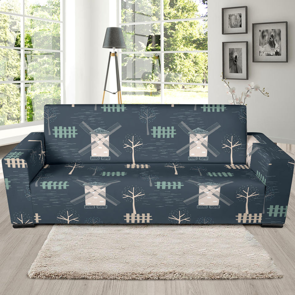 Windmill Tree Pattern Sofa Slipcover