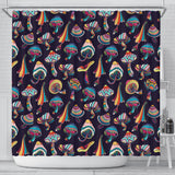 Colorful Mushroom Pattern Shower Curtain Fulfilled In US