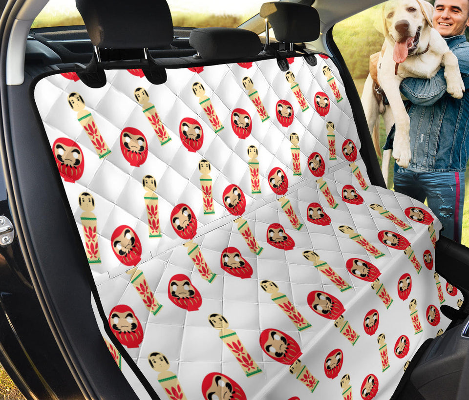 Daruma Japanese Wooden Doll Dog Car Seat Covers
