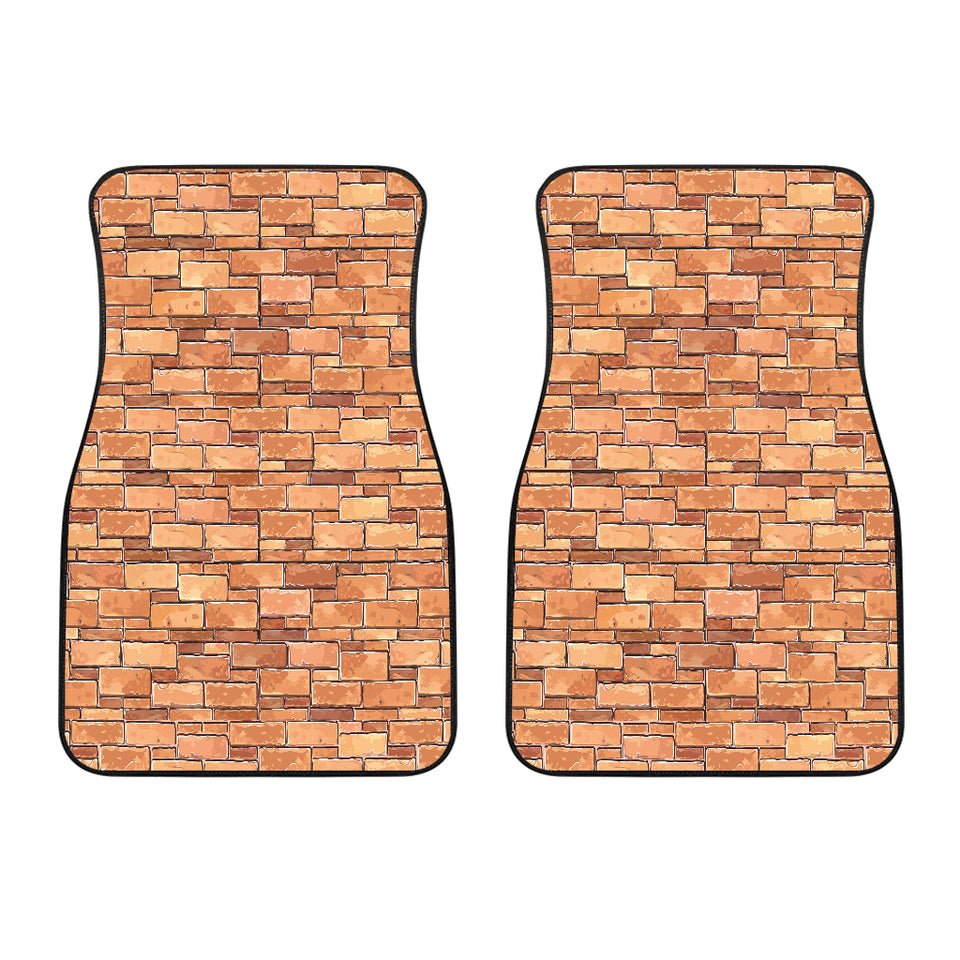 Brick Printed Pattern Print Design 04 Front Car Mats