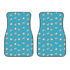 Jack Russel Pattern Print Design 03 Front Car Mats