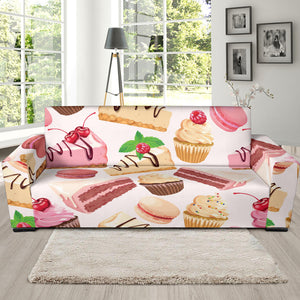 Cake Cupcake Sweets Pattern Sofa Slipcover