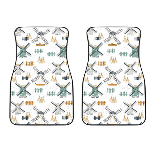 Windmill Pattern Front Car Mats