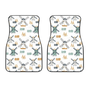 Windmill Pattern Front Car Mats