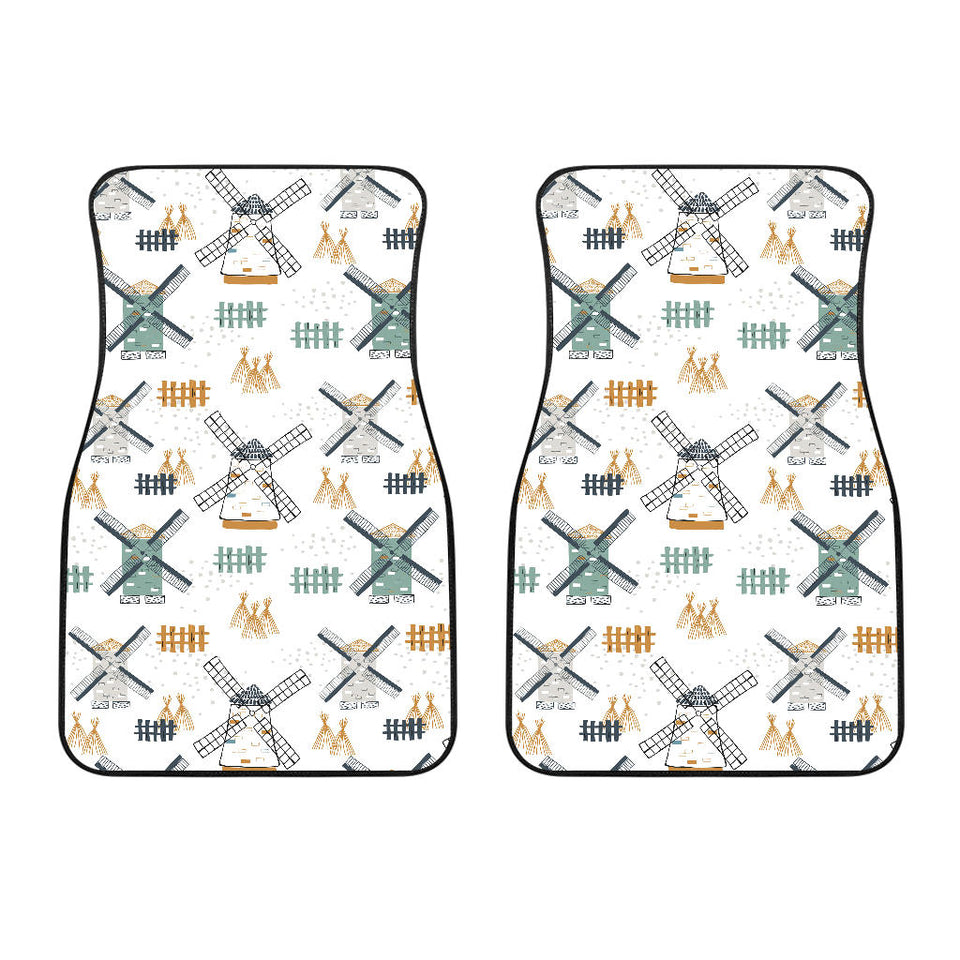 Windmill Pattern Front Car Mats
