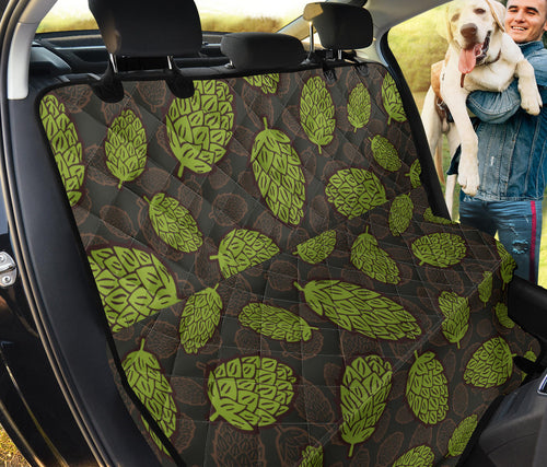 Hop Pattern Black Background Dog Car Seat Covers