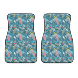 Squirrel Pattern Print Design 01 Front Car Mats