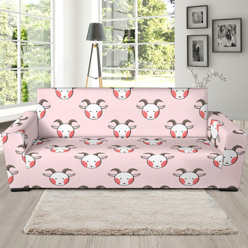 Cute Goat Pattern Sofa Slipcover