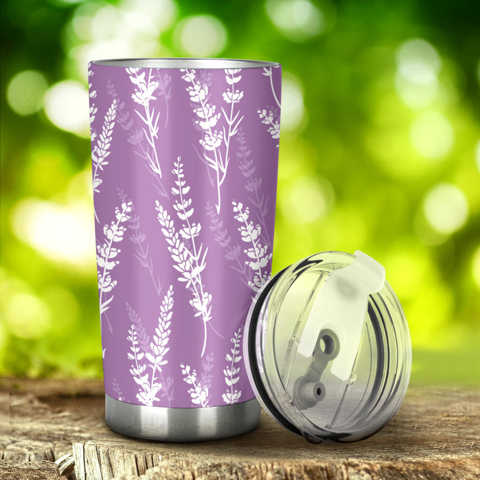 Lavender Flowers Purple Pattern Tumbler