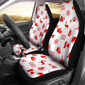Canada Pattern Print Design 04 Universal Fit Car Seat Covers