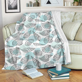 Shell Polynesian Tribal  Premium Blanket