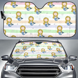 Cute Hand Drawn Mermaid Car Sun Shade