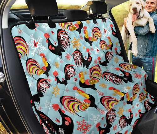 Rooster Chicken Cock Snowfalke Dog Car Seat Covers