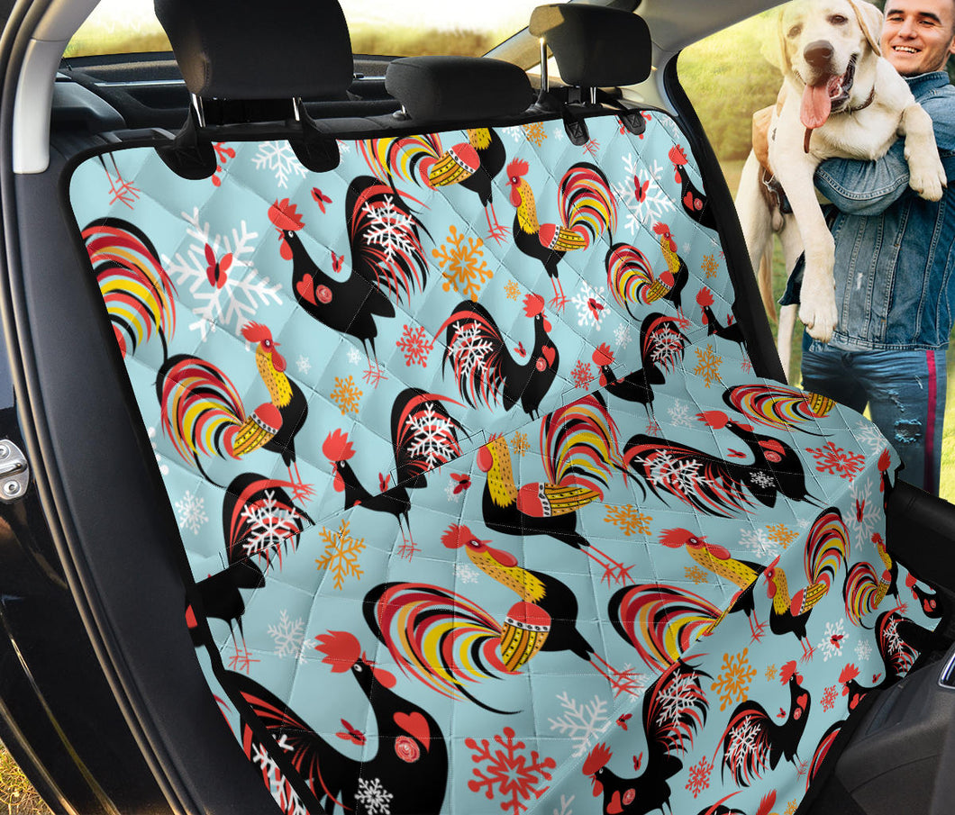 Rooster Chicken Cock Snowfalke Dog Car Seat Covers