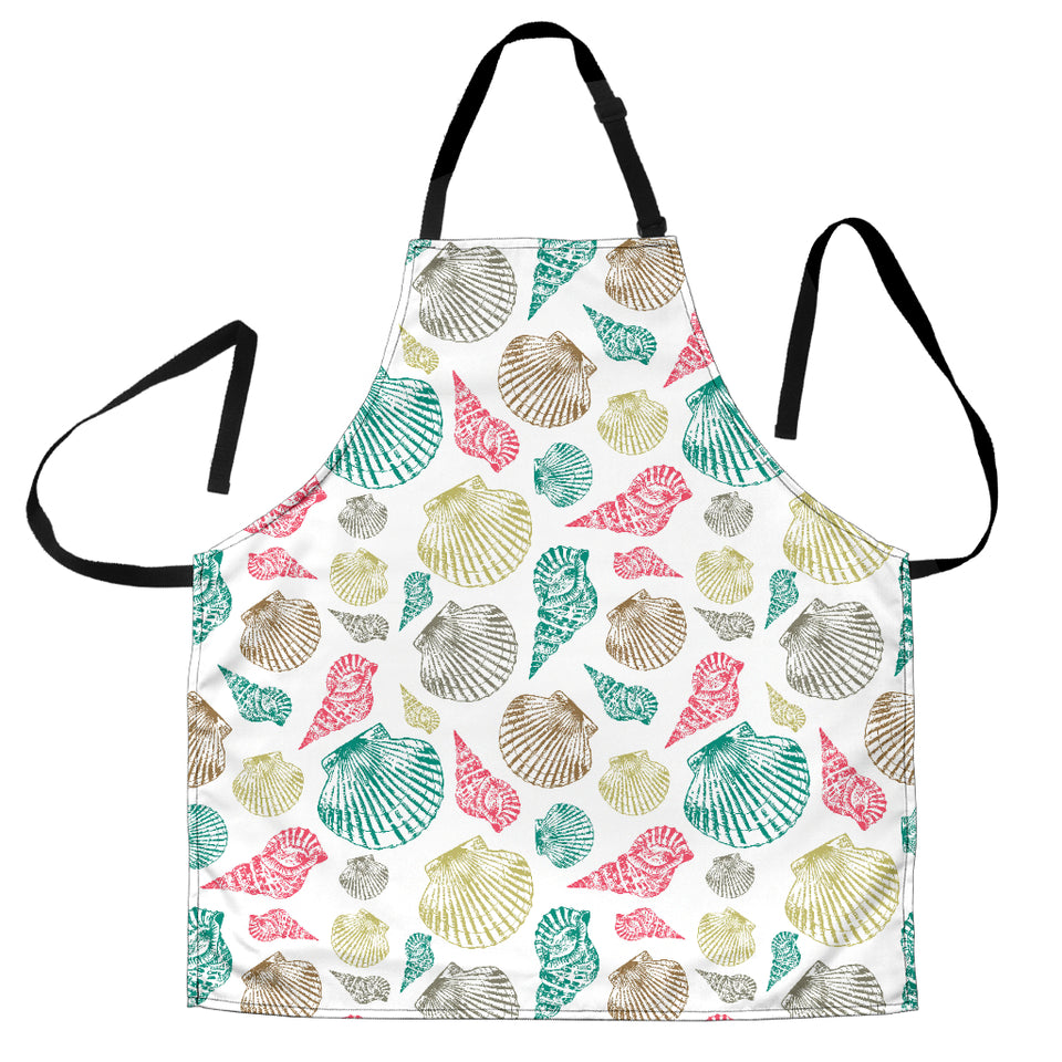 Colorful Shell Pattern Adjustable Apron