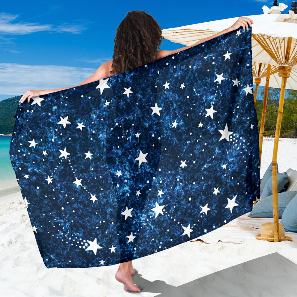 Night Sky Star Pattern Sarong
