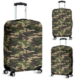 Dark Green Camo Camouflage Pattern Luggage Covers