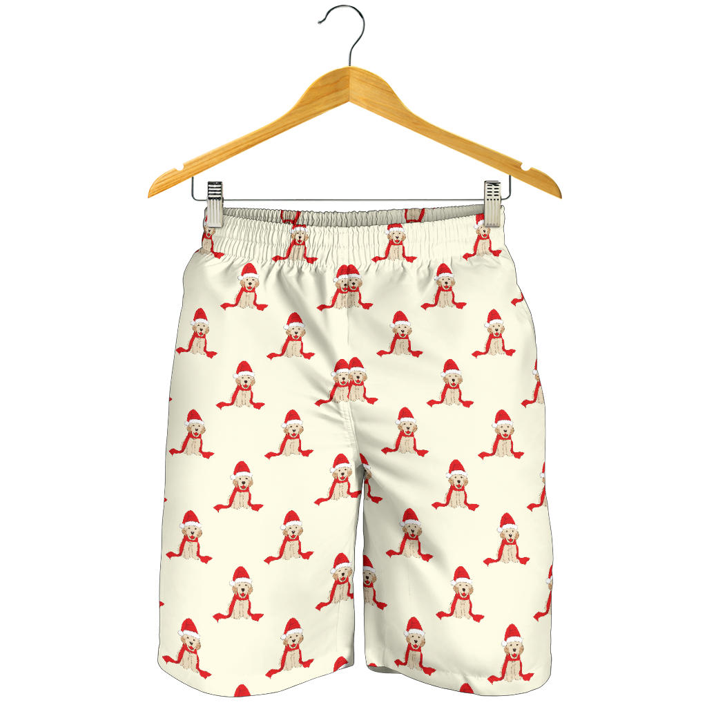 Golden Retriever Pattern Print Design 01 Men Shorts