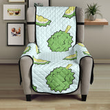 Durian pattern blue background Chair Cover Protector