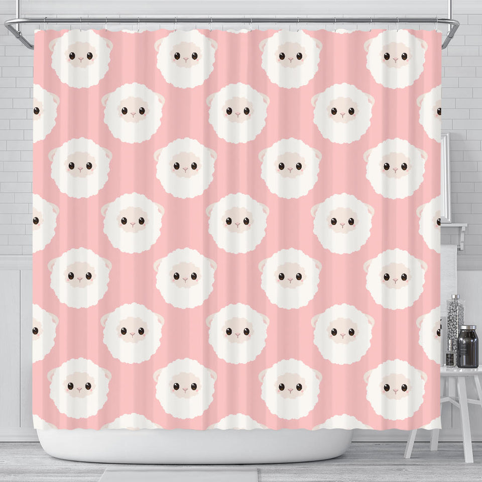 Cute Sheep Pattern Shower Curtain Fulfilled In US