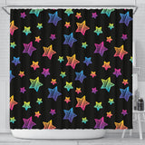 Colorful Star Pattern Shower Curtain Fulfilled In US