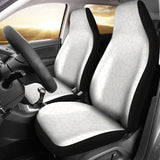 Arabic White Pattern  Universal Fit Car Seat Covers