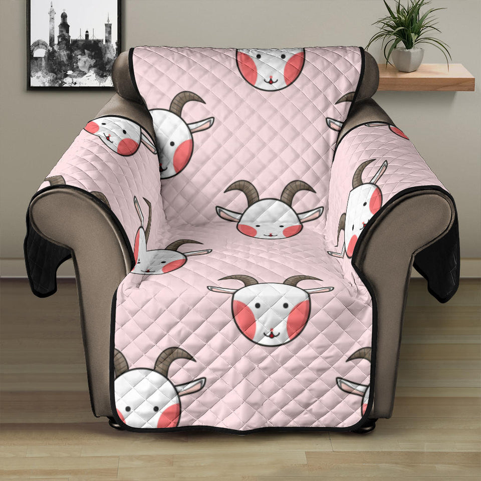 Cute goat pattern Recliner Cover Protector