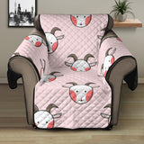 Cute goat pattern Recliner Cover Protector