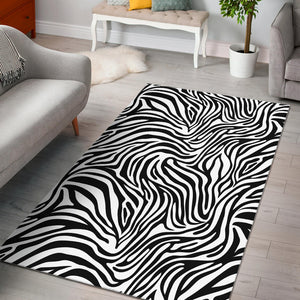 Zebra Skin Pattern Area Rug