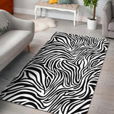 Zebra Skin Pattern Area Rug