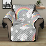 Cute rainbow clound star pattern Recliner Cover Protector