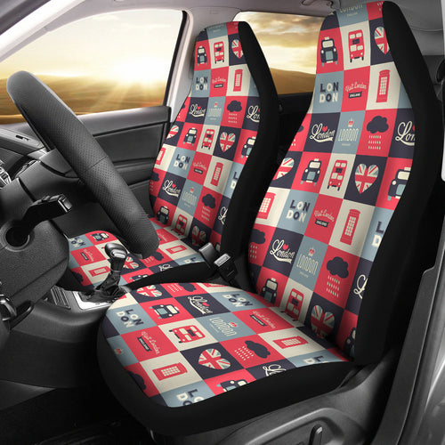 British Pattern Print Design 05 Universal Fit Car Seat Covers