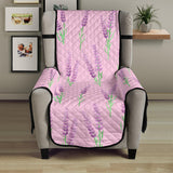 Lavender pattern pink background Chair Cover Protector