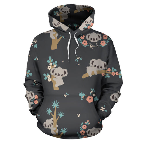 Cute Koala Pattern Men Women Pullover Hoodie