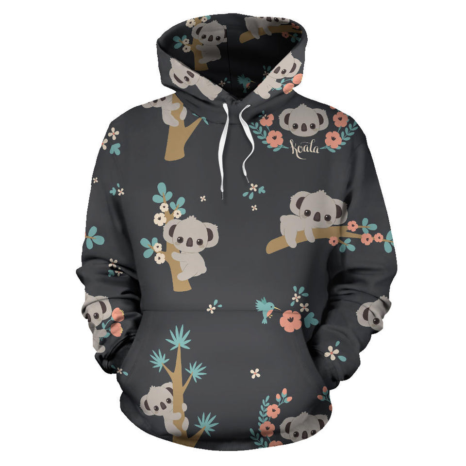 Cute Koala Pattern Men Women Pullover Hoodie
