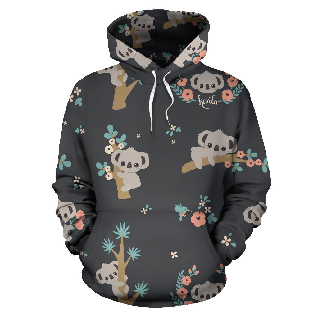 Cute Koala Pattern Men Women Pullover Hoodie