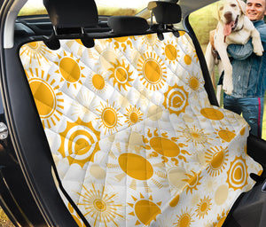 Sun Design Pattern Dog Car Seat Covers