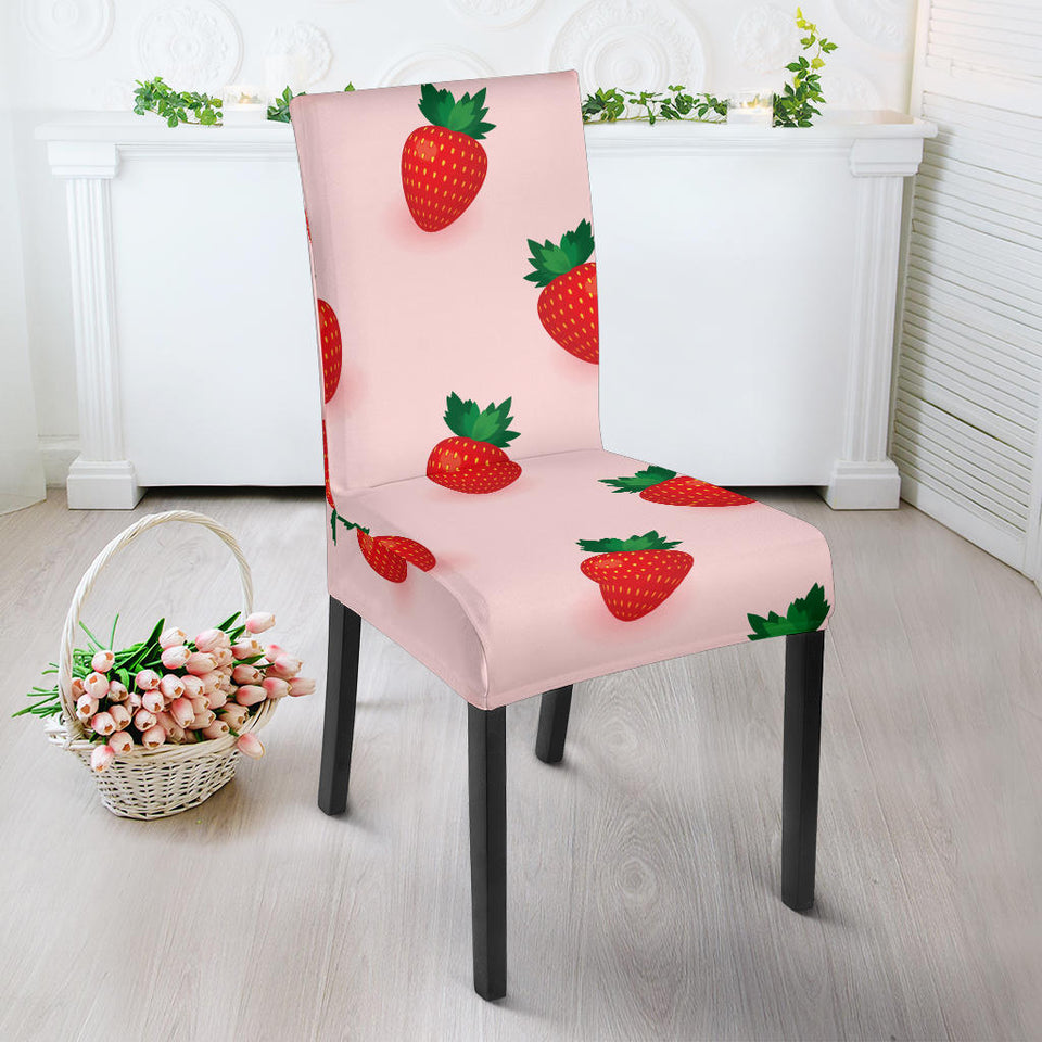 Strawberry Beautiful Pattern Dining Chair Slipcover