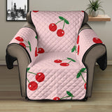 cherry pattern pink background Recliner Cover Protector