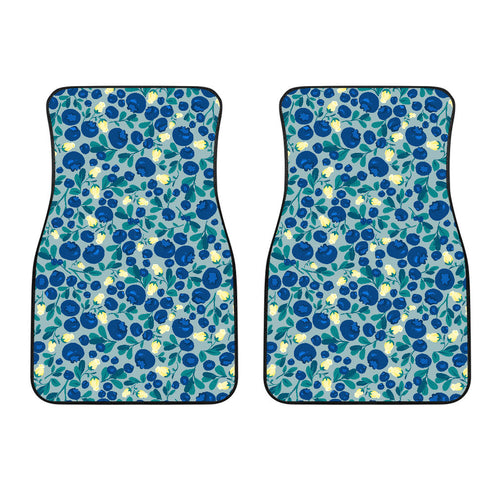 Blueberry Design Pattern  Front Car Mats
