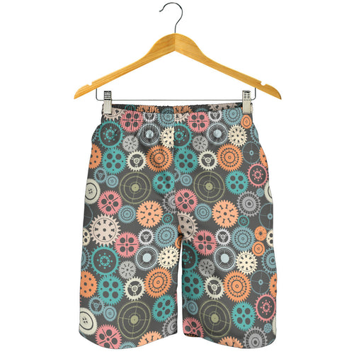 Gear Pattern Print Design 05 Men Shorts