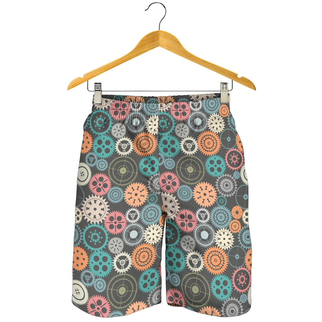 Gear Pattern Print Design 05 Men Shorts