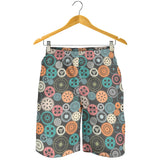 Gear Pattern Print Design 05 Men Shorts