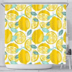 Lemon Design Pattern Shower Curtain Fulfilled In US