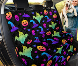 Colorful Halloween Background Dog Car Seat Covers
