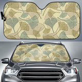Ginkgo Leaves Design Pattern Car Sun Shade