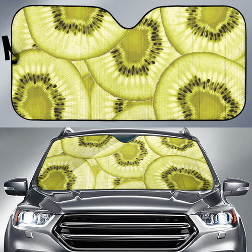Sliced Kiwi Pattern Car Sun Shade